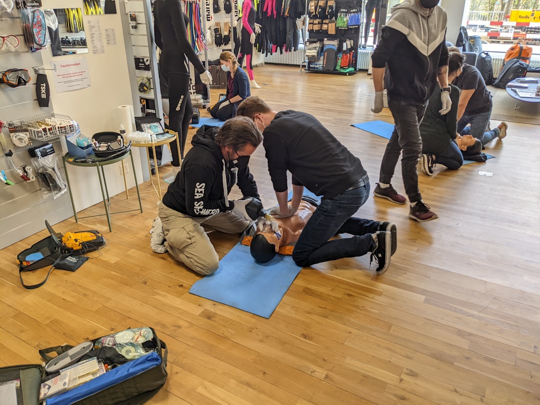 Healthcare team running a simulated pediatric resuscitation megacode