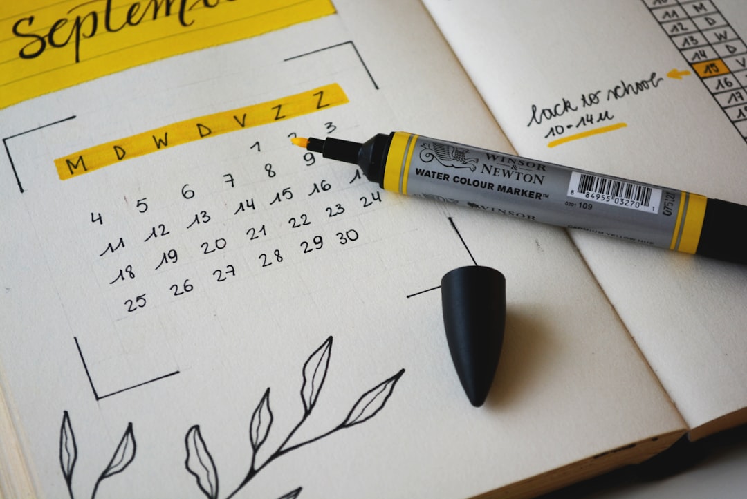 Nursing applicant marking a TEAS exam date on a calendar to book four to eight weeks out